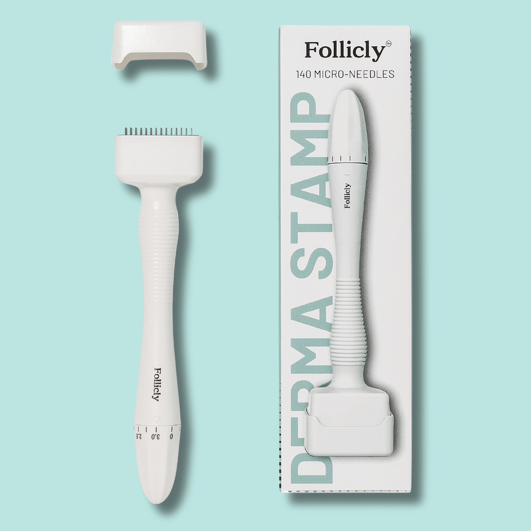Follicly® 微針印章 - 140 支可調式鈦金屬微針